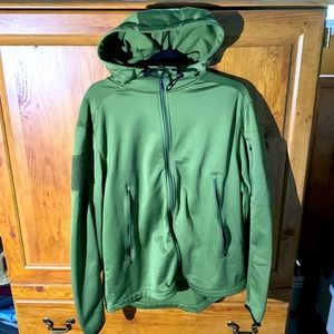 5.11 Tactical Zip-up Hoodie— Mens Large — Olive Green
